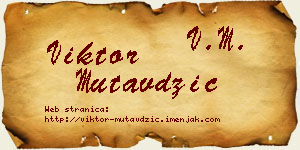 Viktor Mutavdžić vizit kartica